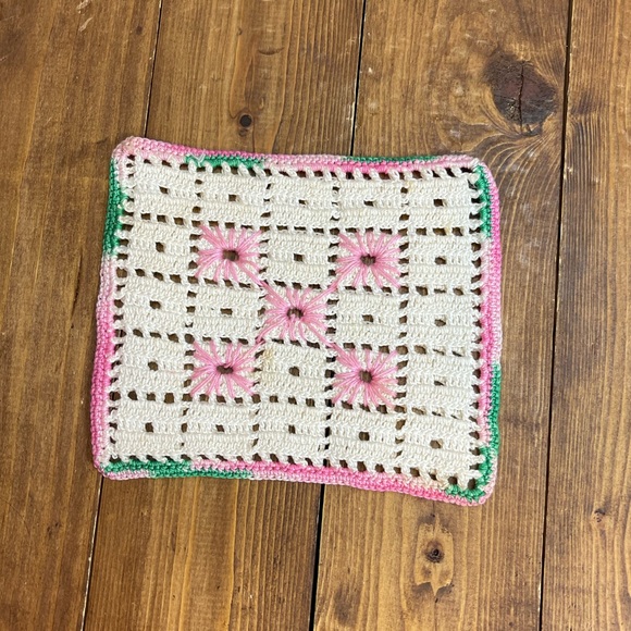 2 vintage crochet hot pads - Picture 2 of 7